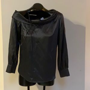 NWT 100% Silk Catherinegee off shoulder Blouse/Shirt Size XS